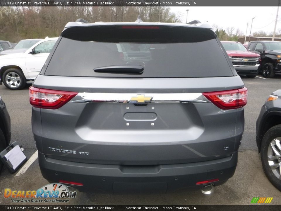 2019 Chevrolet Traverse LT AWD Satin Steel Metallic / Jet Black Photo #4