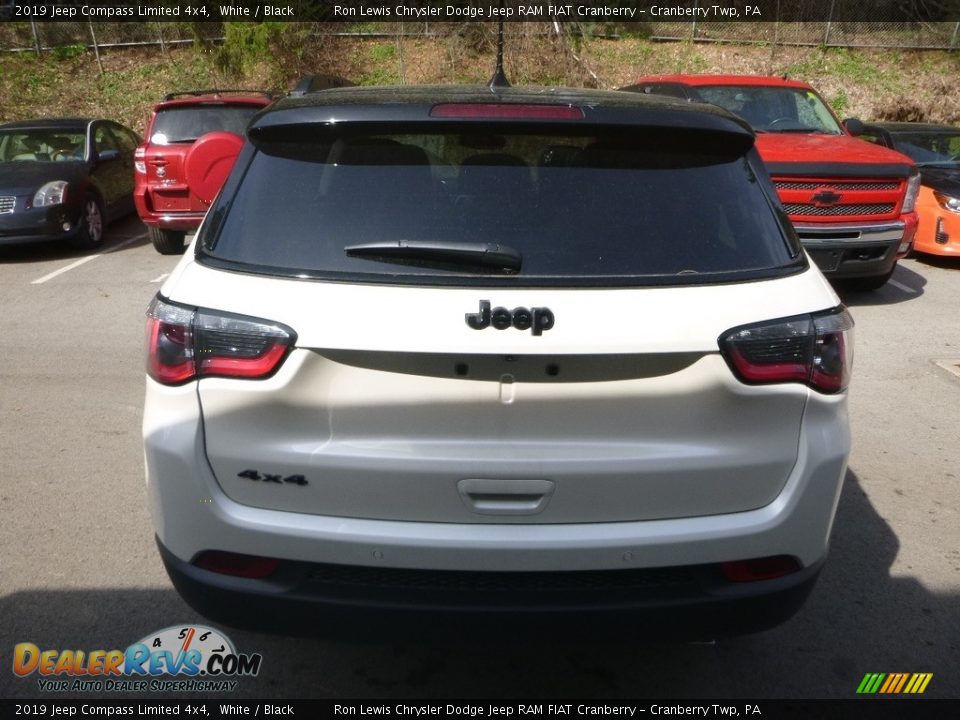 2019 Jeep Compass Limited 4x4 White / Black Photo #4