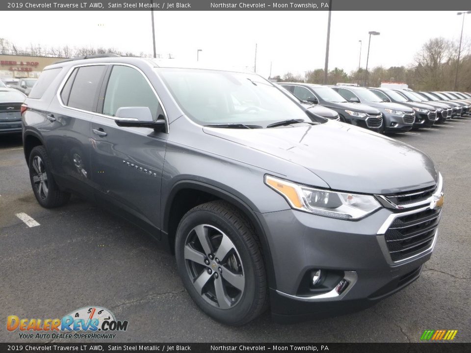 2019 Chevrolet Traverse LT AWD Satin Steel Metallic / Jet Black Photo #6
