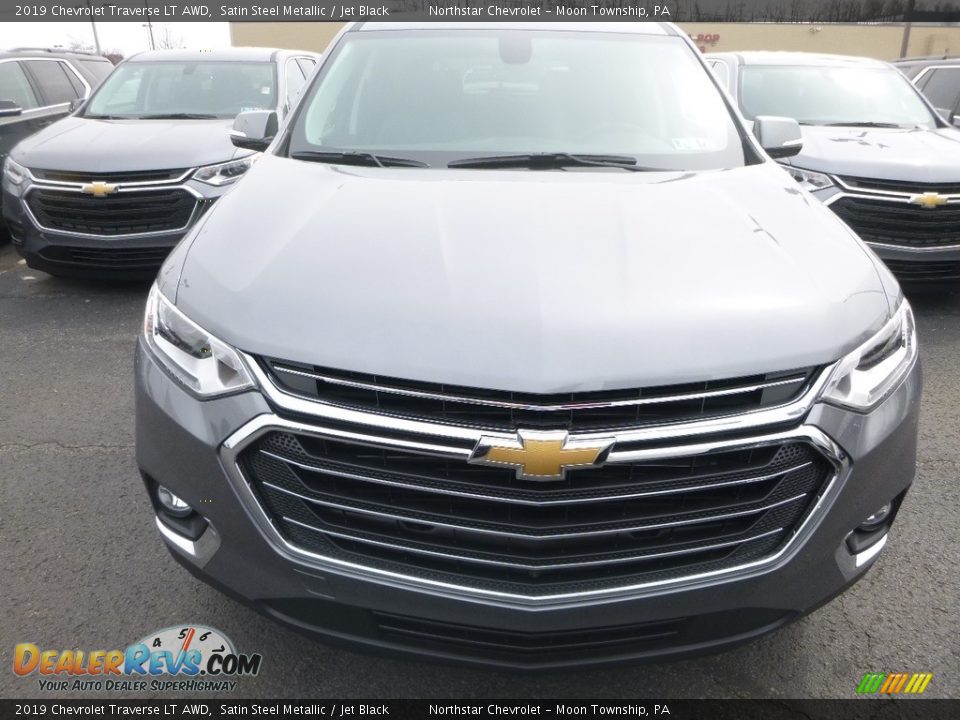 2019 Chevrolet Traverse LT AWD Satin Steel Metallic / Jet Black Photo #7