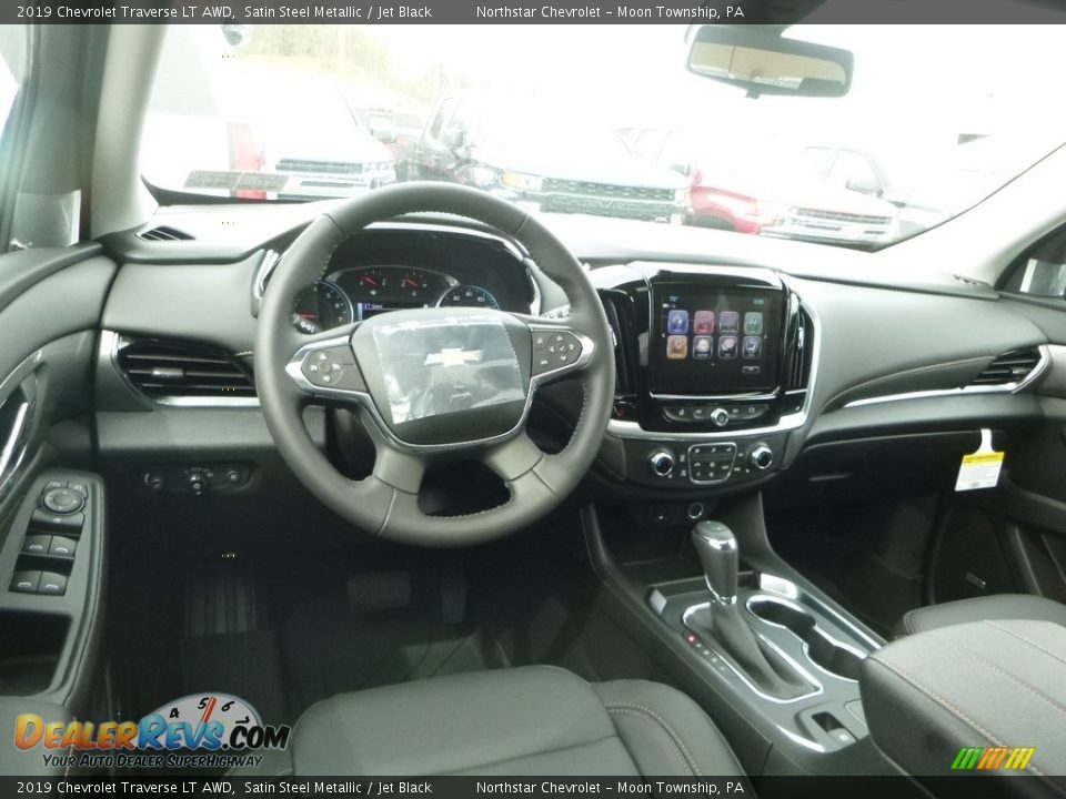 2019 Chevrolet Traverse LT AWD Satin Steel Metallic / Jet Black Photo #13