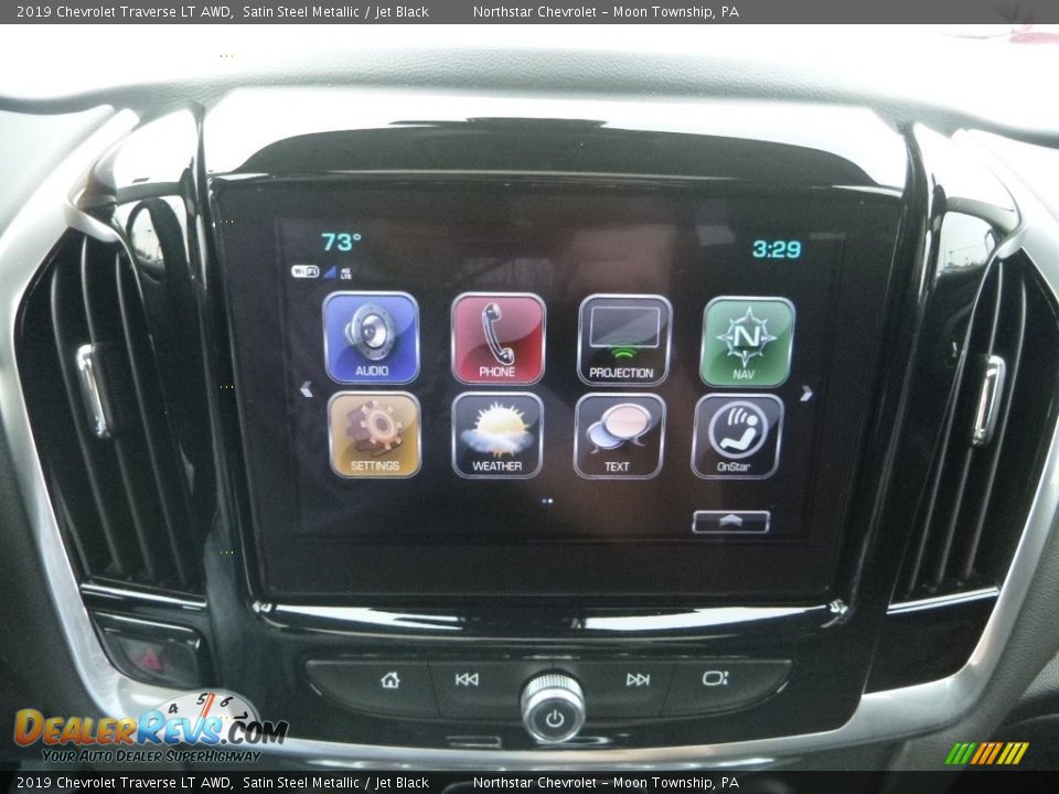 2019 Chevrolet Traverse LT AWD Satin Steel Metallic / Jet Black Photo #17