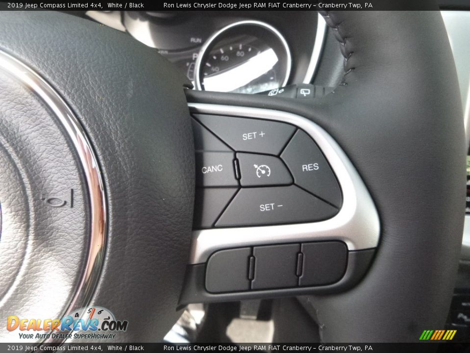2019 Jeep Compass Limited 4x4 White / Black Photo #17
