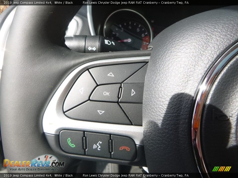 2019 Jeep Compass Limited 4x4 White / Black Photo #18