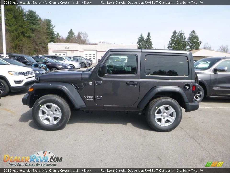 2019 Jeep Wrangler Sport 4x4 Granite Crystal Metallic / Black Photo #3