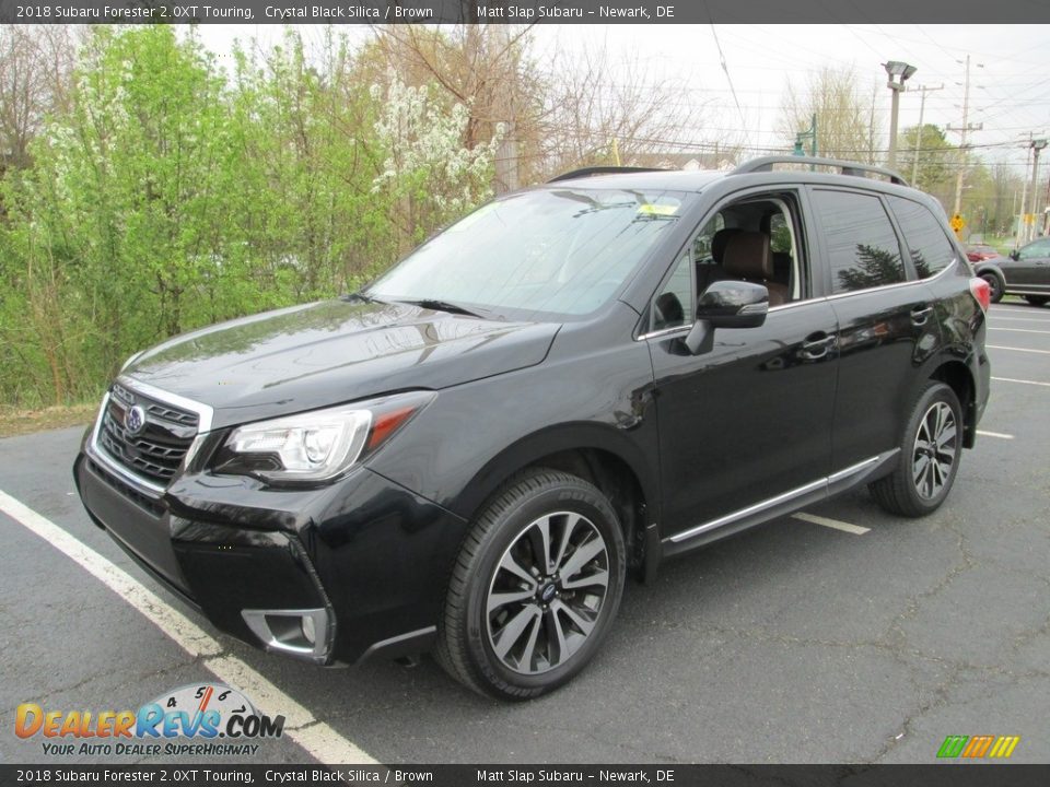 2018 Subaru Forester 2.0XT Touring Crystal Black Silica / Brown Photo #2