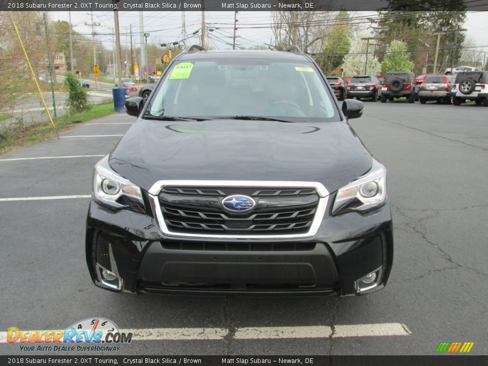 2018 Subaru Forester 2.0XT Touring Crystal Black Silica / Brown Photo #3