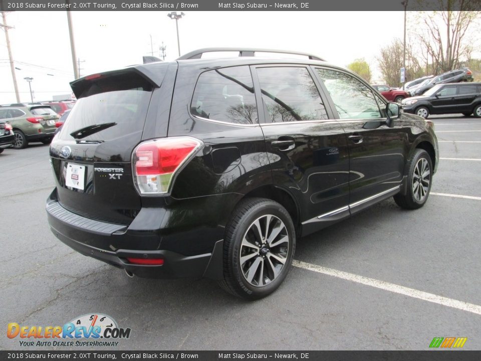 2018 Subaru Forester 2.0XT Touring Crystal Black Silica / Brown Photo #6