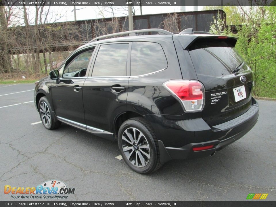 2018 Subaru Forester 2.0XT Touring Crystal Black Silica / Brown Photo #8