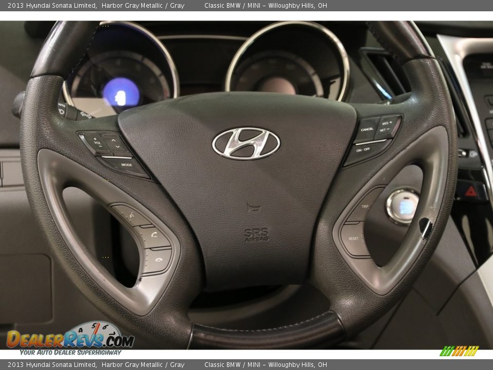 2013 Hyundai Sonata Limited Harbor Gray Metallic / Gray Photo #7