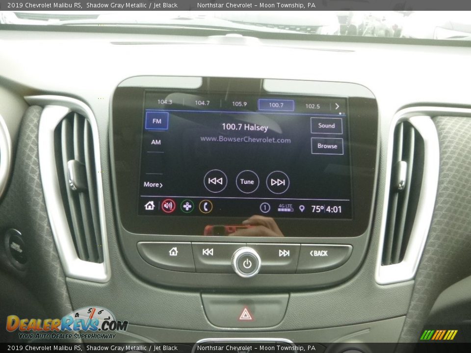 2019 Chevrolet Malibu RS Shadow Gray Metallic / Jet Black Photo #17