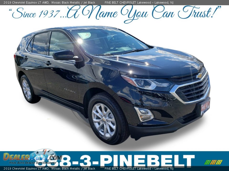 2019 Chevrolet Equinox LT AWD Mosaic Black Metallic / Jet Black Photo #1