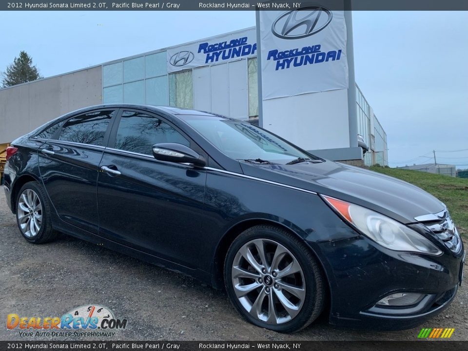 2012 Hyundai Sonata Limited 2.0T Pacific Blue Pearl / Gray Photo #1