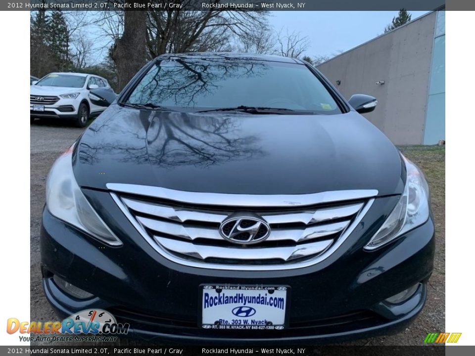 2012 Hyundai Sonata Limited 2.0T Pacific Blue Pearl / Gray Photo #2