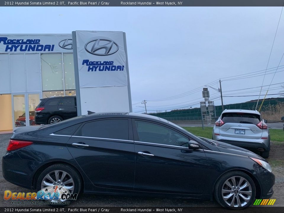 2012 Hyundai Sonata Limited 2.0T Pacific Blue Pearl / Gray Photo #3