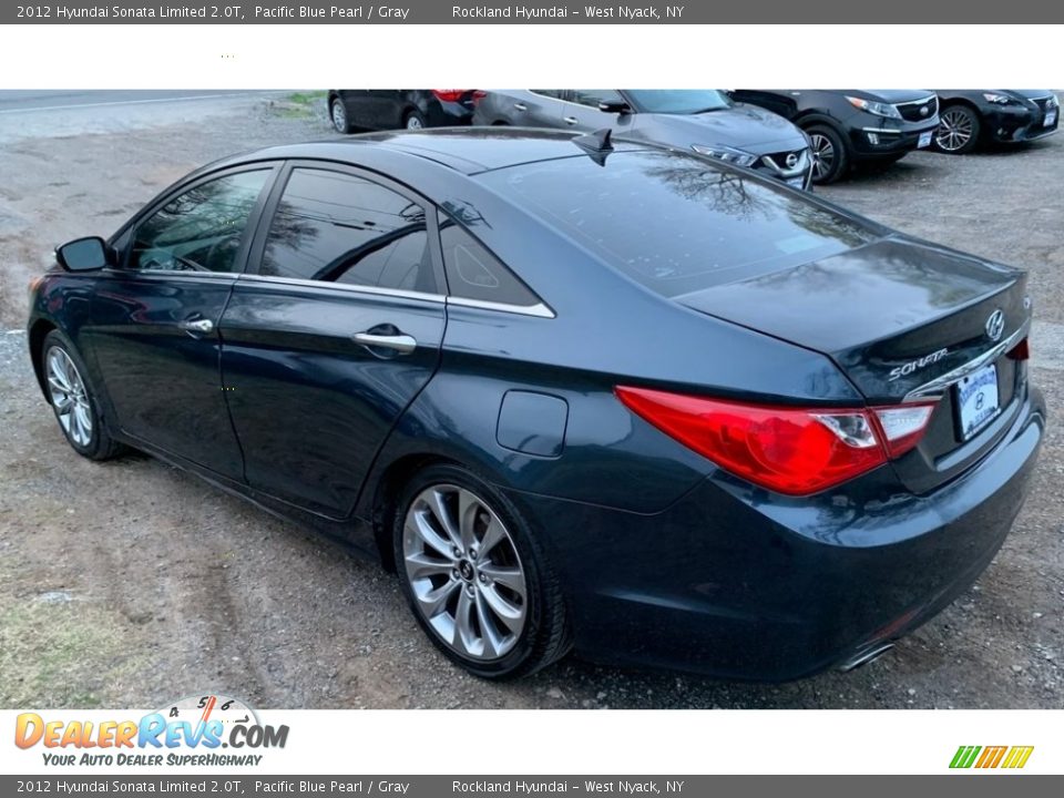 2012 Hyundai Sonata Limited 2.0T Pacific Blue Pearl / Gray Photo #6