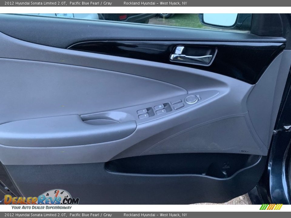 2012 Hyundai Sonata Limited 2.0T Pacific Blue Pearl / Gray Photo #9