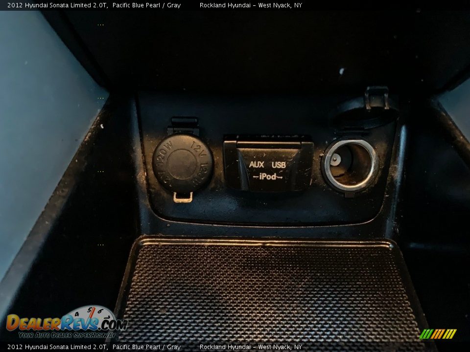 2012 Hyundai Sonata Limited 2.0T Pacific Blue Pearl / Gray Photo #14