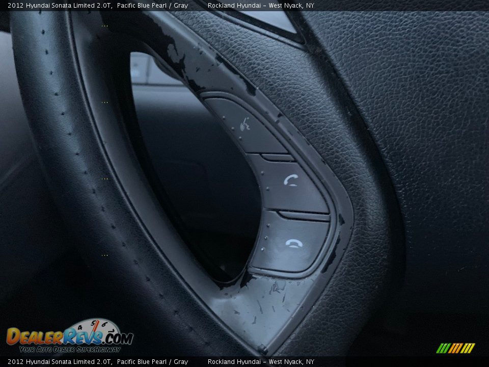 2012 Hyundai Sonata Limited 2.0T Pacific Blue Pearl / Gray Photo #17