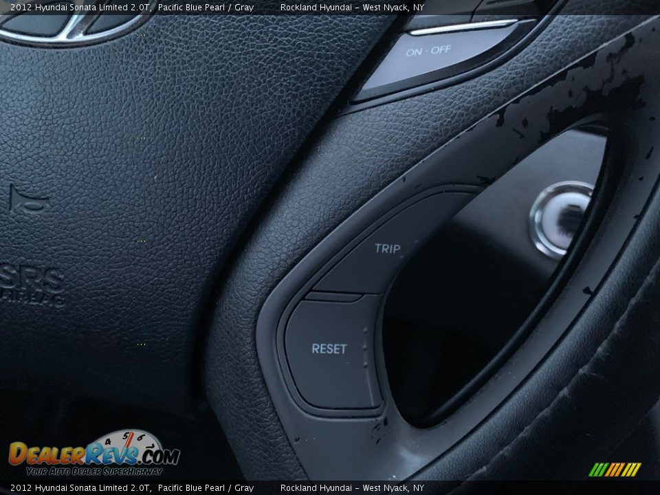 2012 Hyundai Sonata Limited 2.0T Pacific Blue Pearl / Gray Photo #18