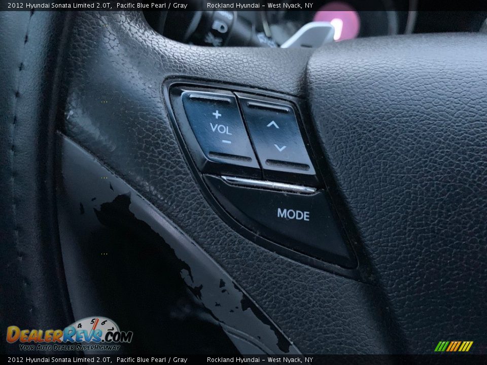 2012 Hyundai Sonata Limited 2.0T Pacific Blue Pearl / Gray Photo #19