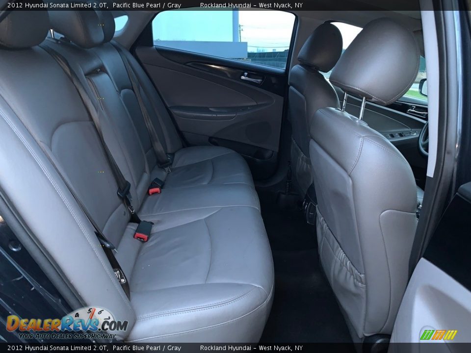 2012 Hyundai Sonata Limited 2.0T Pacific Blue Pearl / Gray Photo #24