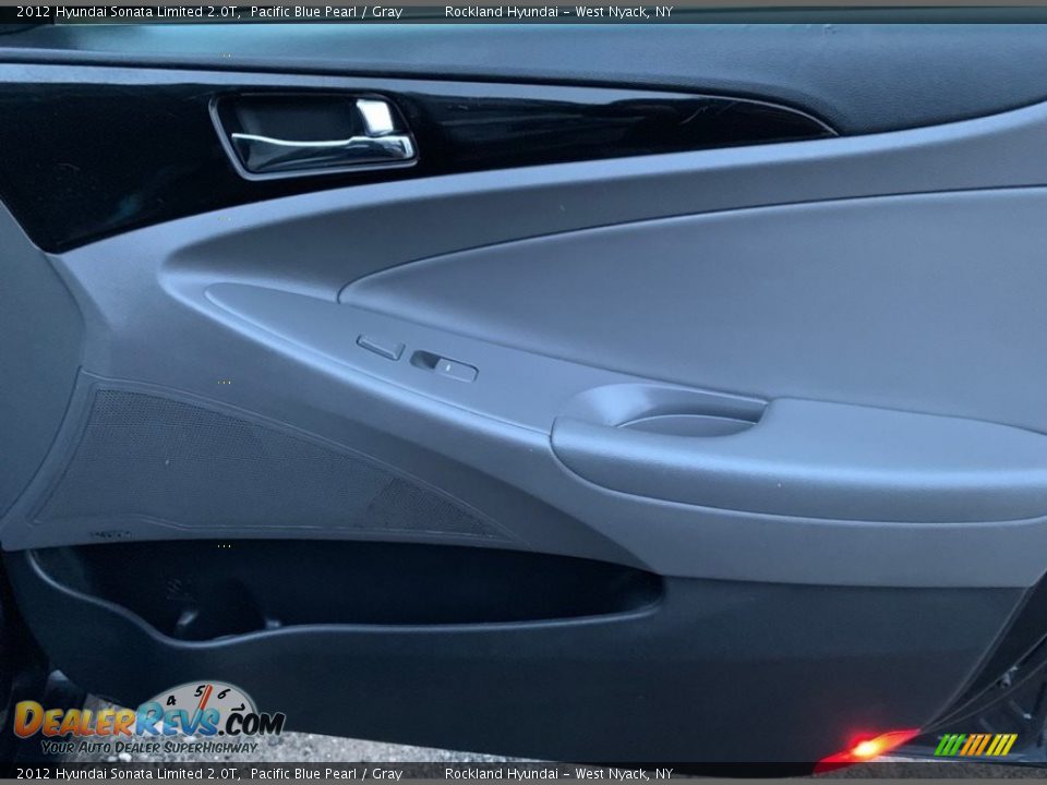 2012 Hyundai Sonata Limited 2.0T Pacific Blue Pearl / Gray Photo #25