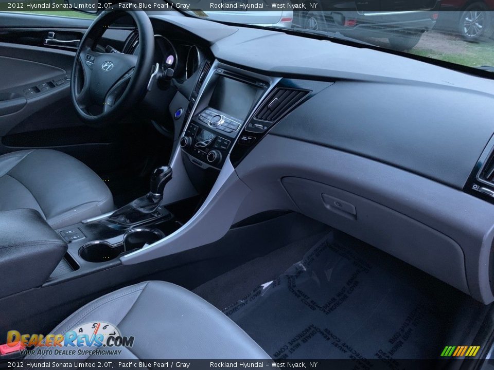 2012 Hyundai Sonata Limited 2.0T Pacific Blue Pearl / Gray Photo #26
