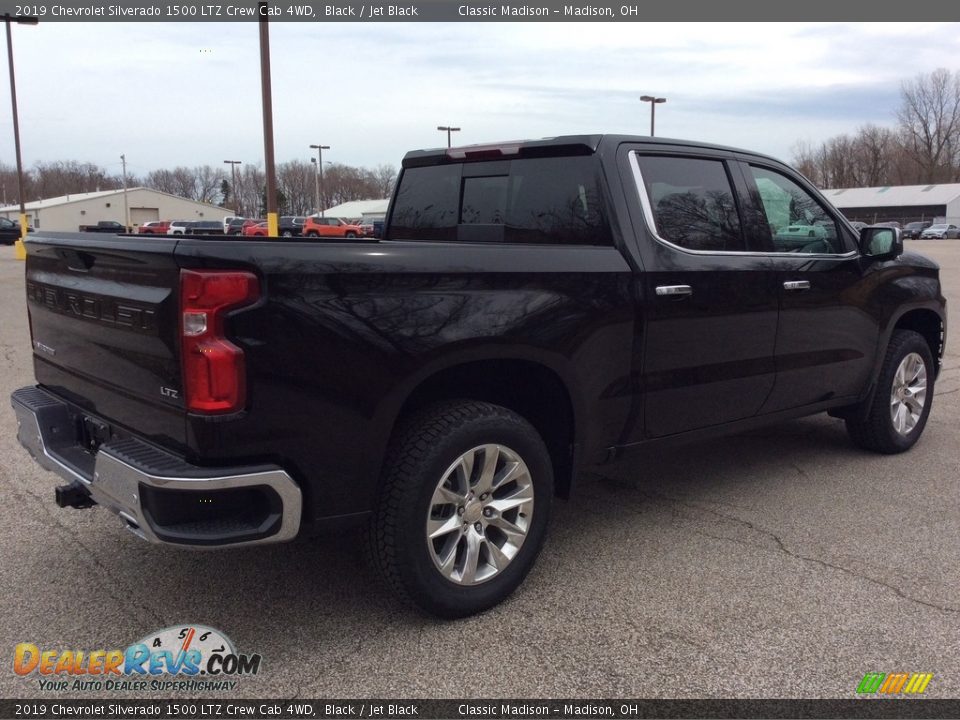 2019 Chevrolet Silverado 1500 LTZ Crew Cab 4WD Black / Jet Black Photo #6