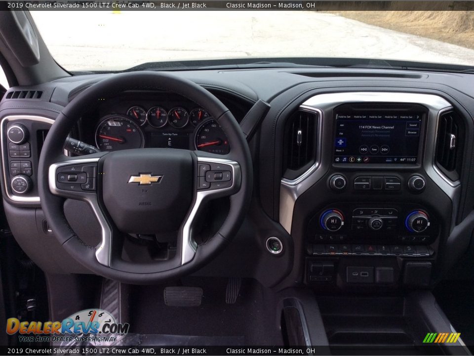 2019 Chevrolet Silverado 1500 LTZ Crew Cab 4WD Black / Jet Black Photo #13