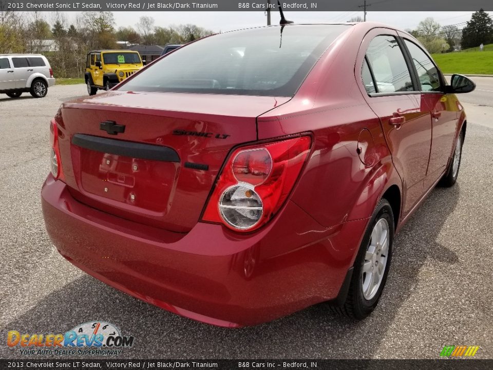 2013 Chevrolet Sonic LT Sedan Victory Red / Jet Black/Dark Titanium Photo #3