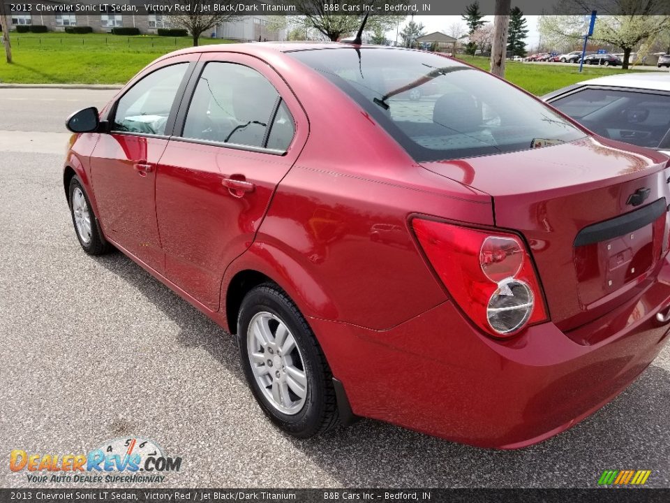 2013 Chevrolet Sonic LT Sedan Victory Red / Jet Black/Dark Titanium Photo #4