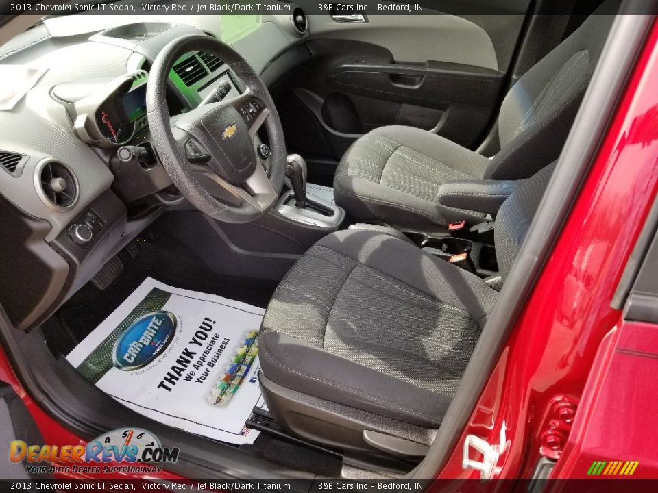 2013 Chevrolet Sonic LT Sedan Victory Red / Jet Black/Dark Titanium Photo #6