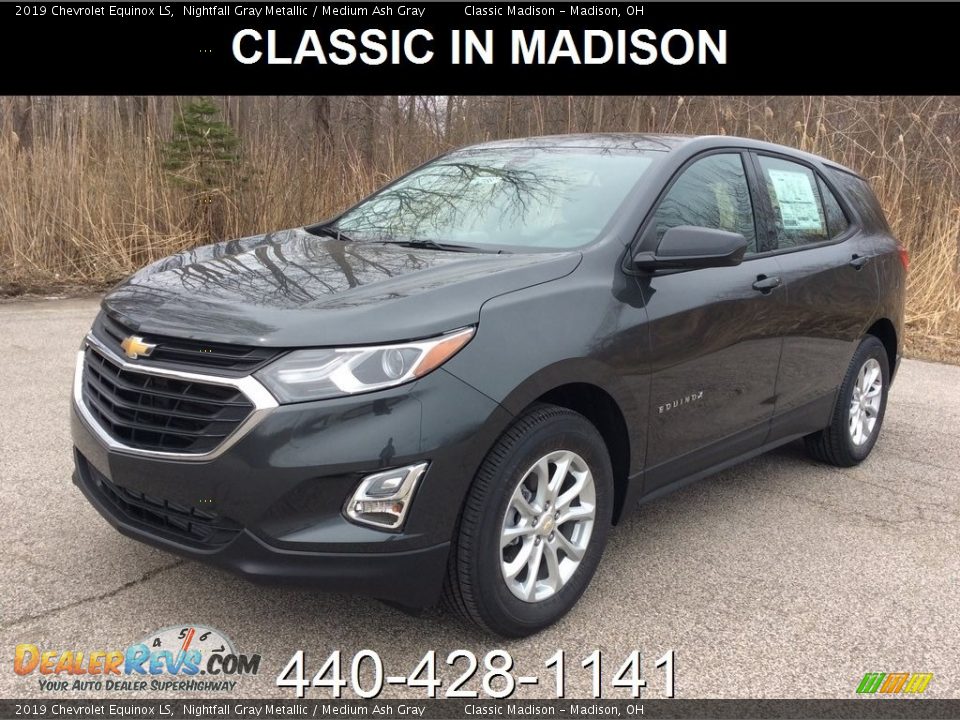 2019 Chevrolet Equinox LS Nightfall Gray Metallic / Medium Ash Gray Photo #1