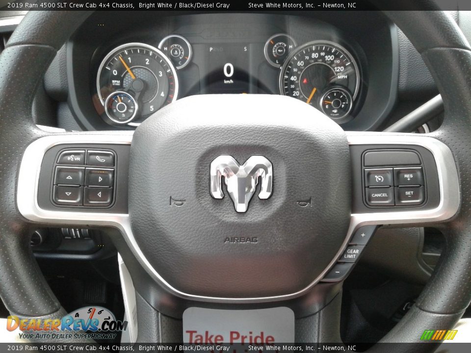 2019 Ram 4500 SLT Crew Cab 4x4 Chassis Steering Wheel Photo #13
