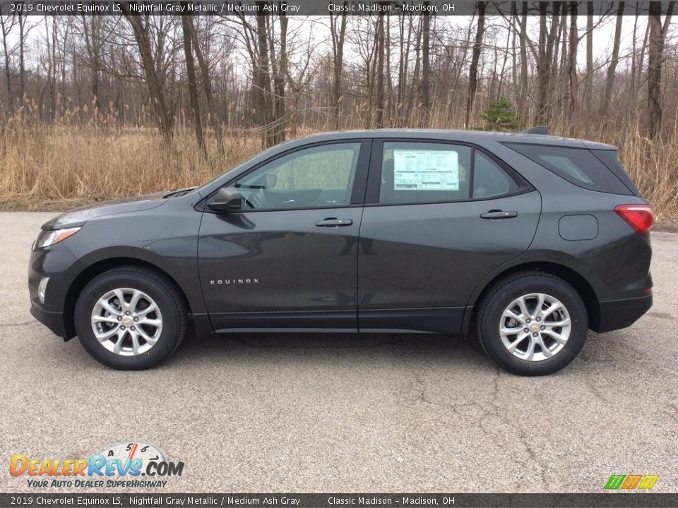 2019 Chevrolet Equinox LS Nightfall Gray Metallic / Medium Ash Gray Photo #3