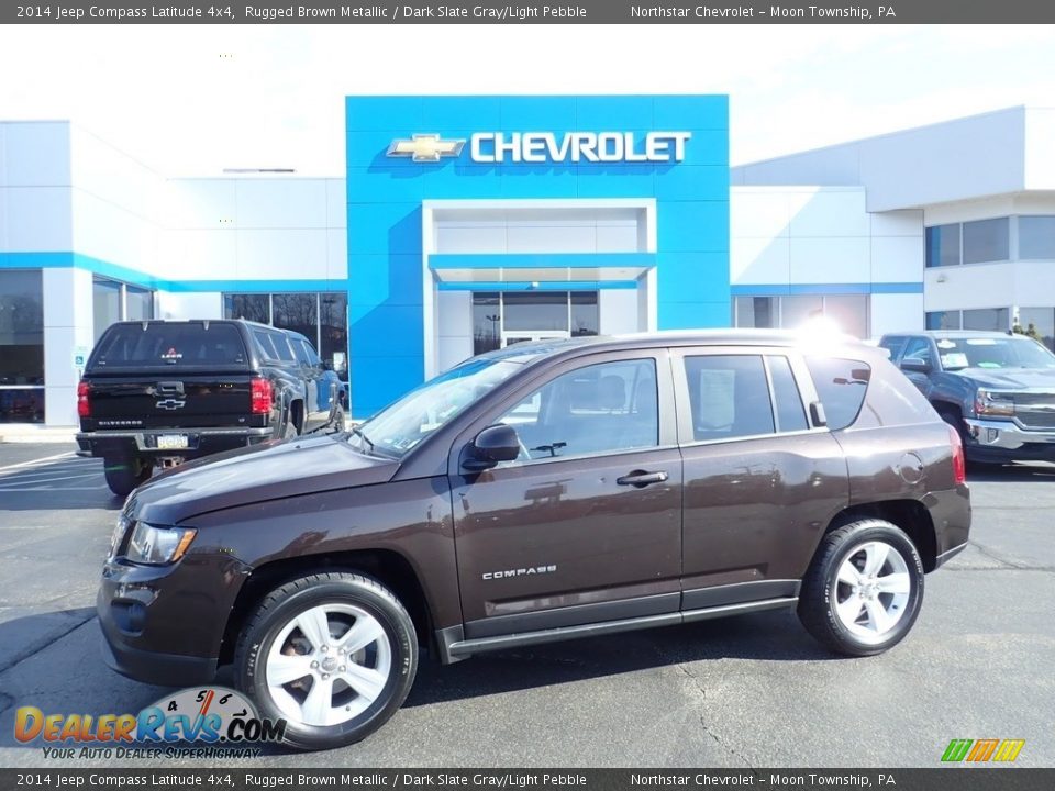 2014 Jeep Compass Latitude 4x4 Rugged Brown Metallic / Dark Slate Gray/Light Pebble Photo #1