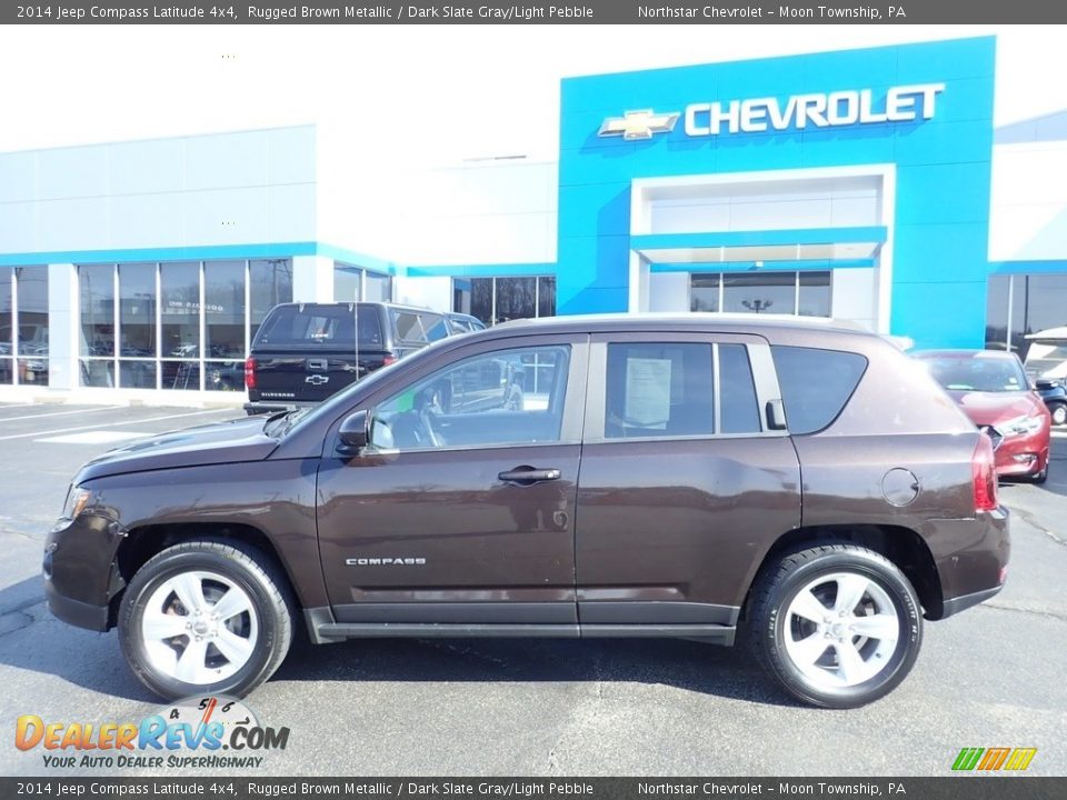 2014 Jeep Compass Latitude 4x4 Rugged Brown Metallic / Dark Slate Gray/Light Pebble Photo #3