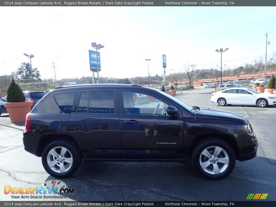 2014 Jeep Compass Latitude 4x4 Rugged Brown Metallic / Dark Slate Gray/Light Pebble Photo #10