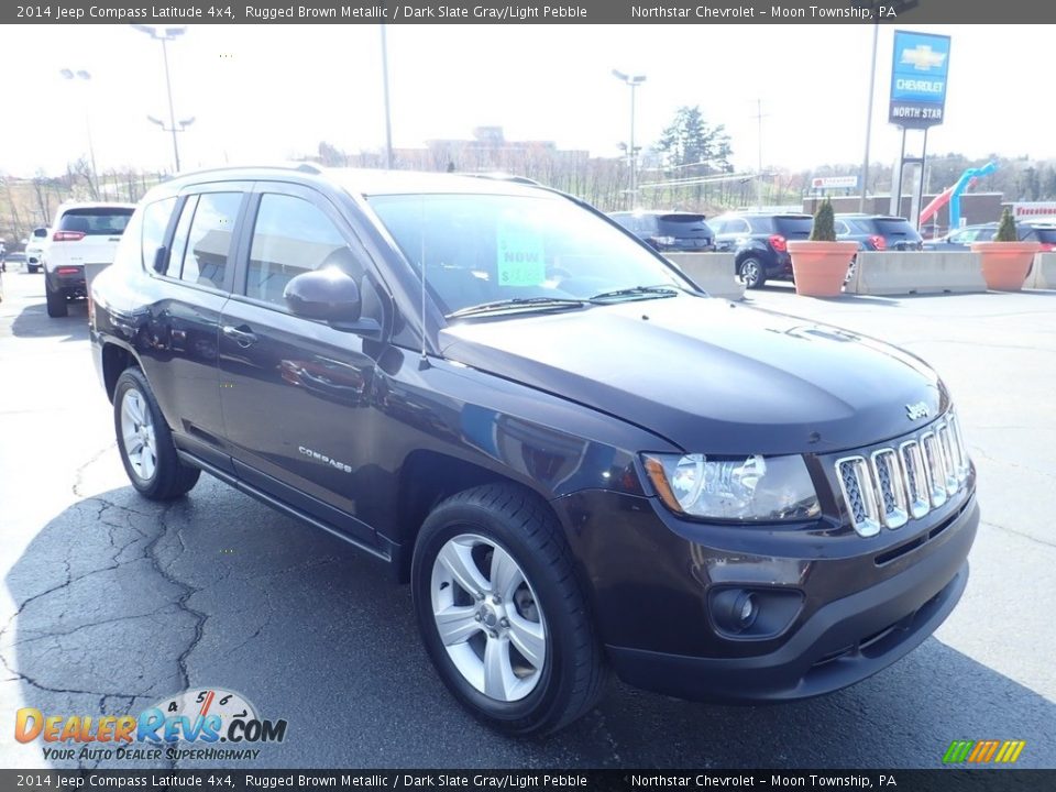 2014 Jeep Compass Latitude 4x4 Rugged Brown Metallic / Dark Slate Gray/Light Pebble Photo #11