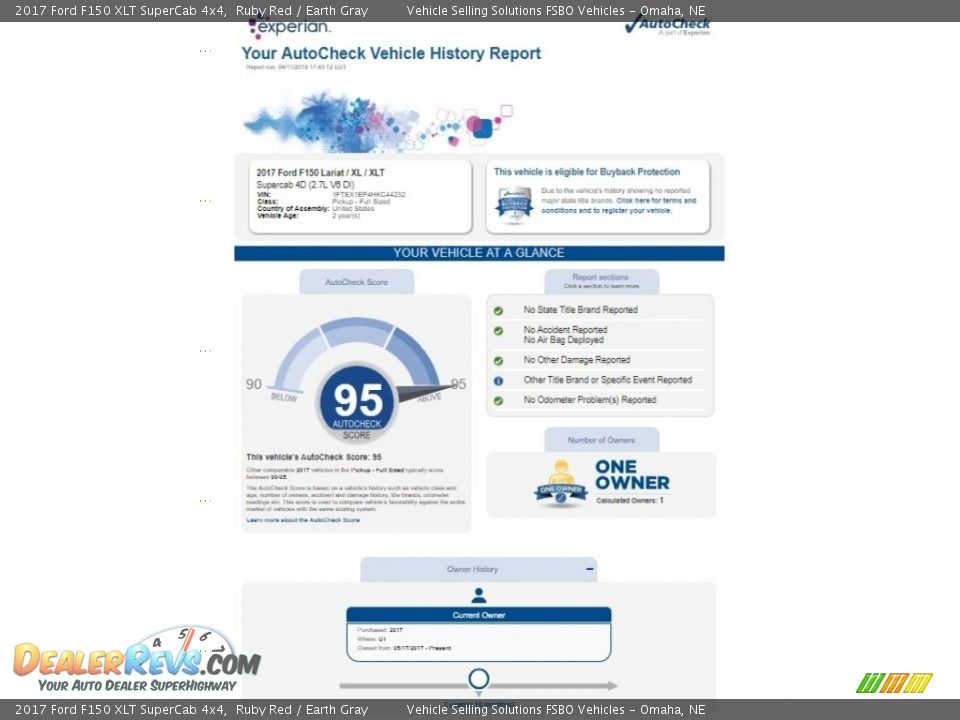 2017 Ford F150 XLT SuperCab 4x4 Ruby Red / Earth Gray Photo #2