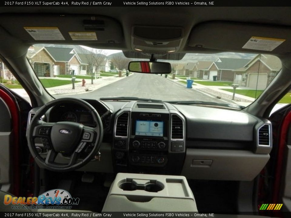 2017 Ford F150 XLT SuperCab 4x4 Ruby Red / Earth Gray Photo #3