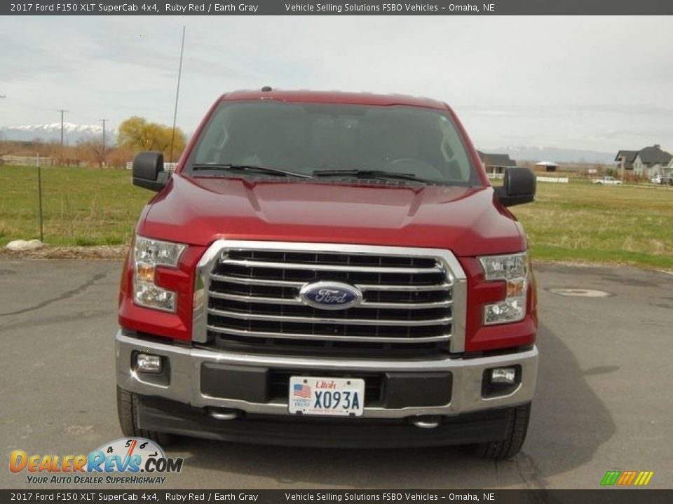 2017 Ford F150 XLT SuperCab 4x4 Ruby Red / Earth Gray Photo #5