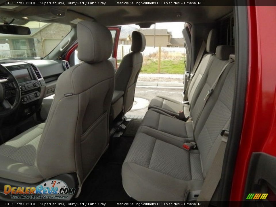 2017 Ford F150 XLT SuperCab 4x4 Ruby Red / Earth Gray Photo #12