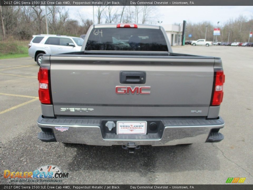 2017 GMC Sierra 1500 SLE Crew Cab 4WD Pepperdust Metallic / Jet Black Photo #4