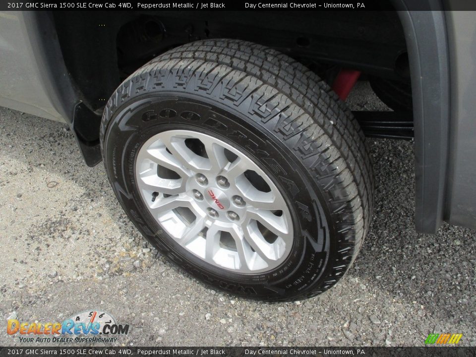 2017 GMC Sierra 1500 SLE Crew Cab 4WD Pepperdust Metallic / Jet Black Photo #9