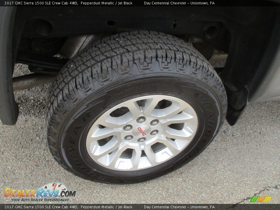 2017 GMC Sierra 1500 SLE Crew Cab 4WD Pepperdust Metallic / Jet Black Photo #12