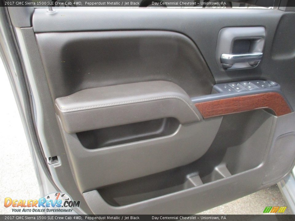 2017 GMC Sierra 1500 SLE Crew Cab 4WD Pepperdust Metallic / Jet Black Photo #17