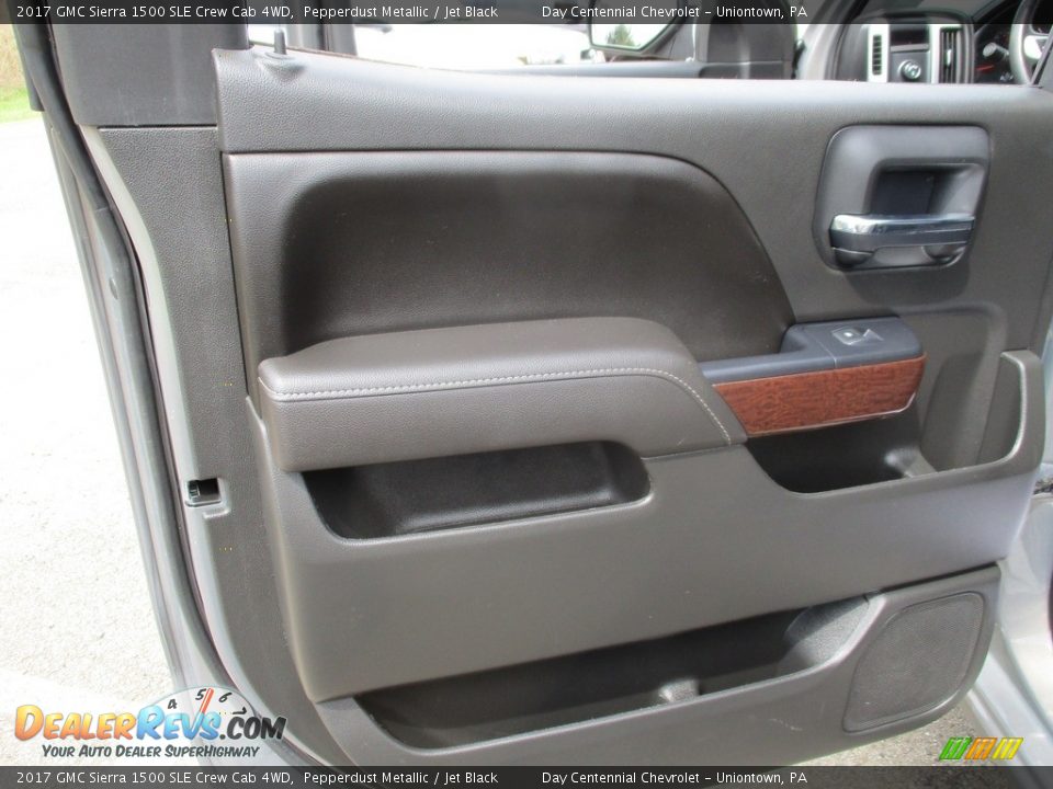 2017 GMC Sierra 1500 SLE Crew Cab 4WD Pepperdust Metallic / Jet Black Photo #20