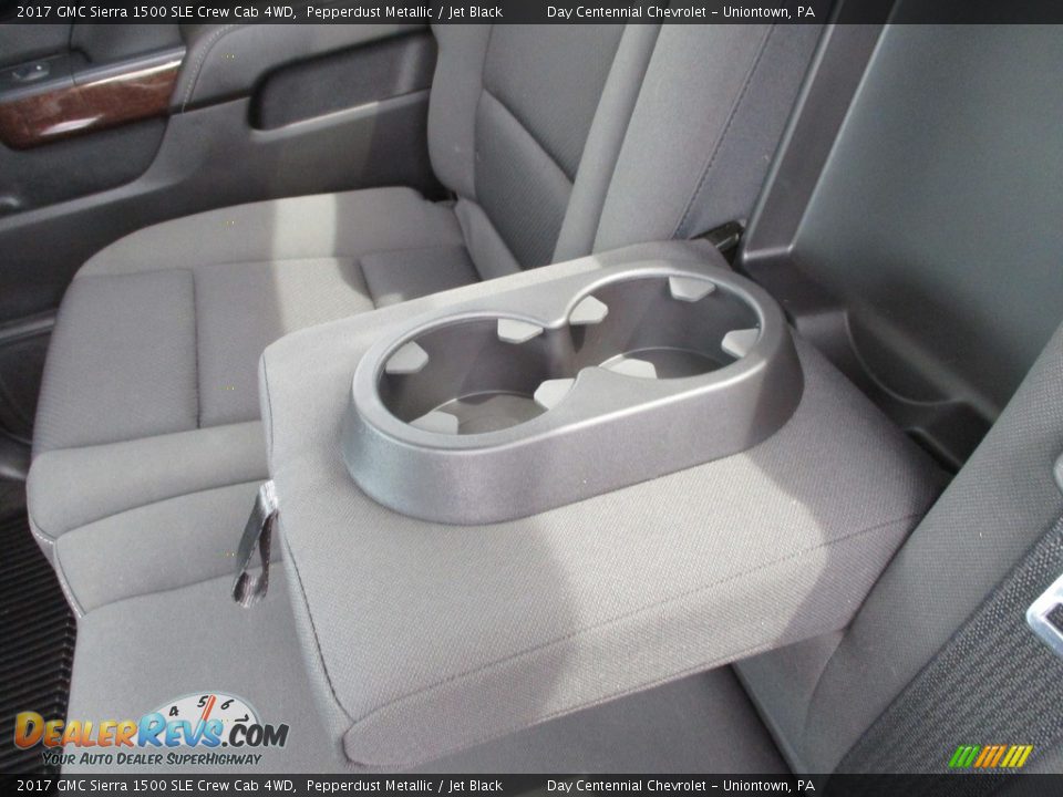 2017 GMC Sierra 1500 SLE Crew Cab 4WD Pepperdust Metallic / Jet Black Photo #21